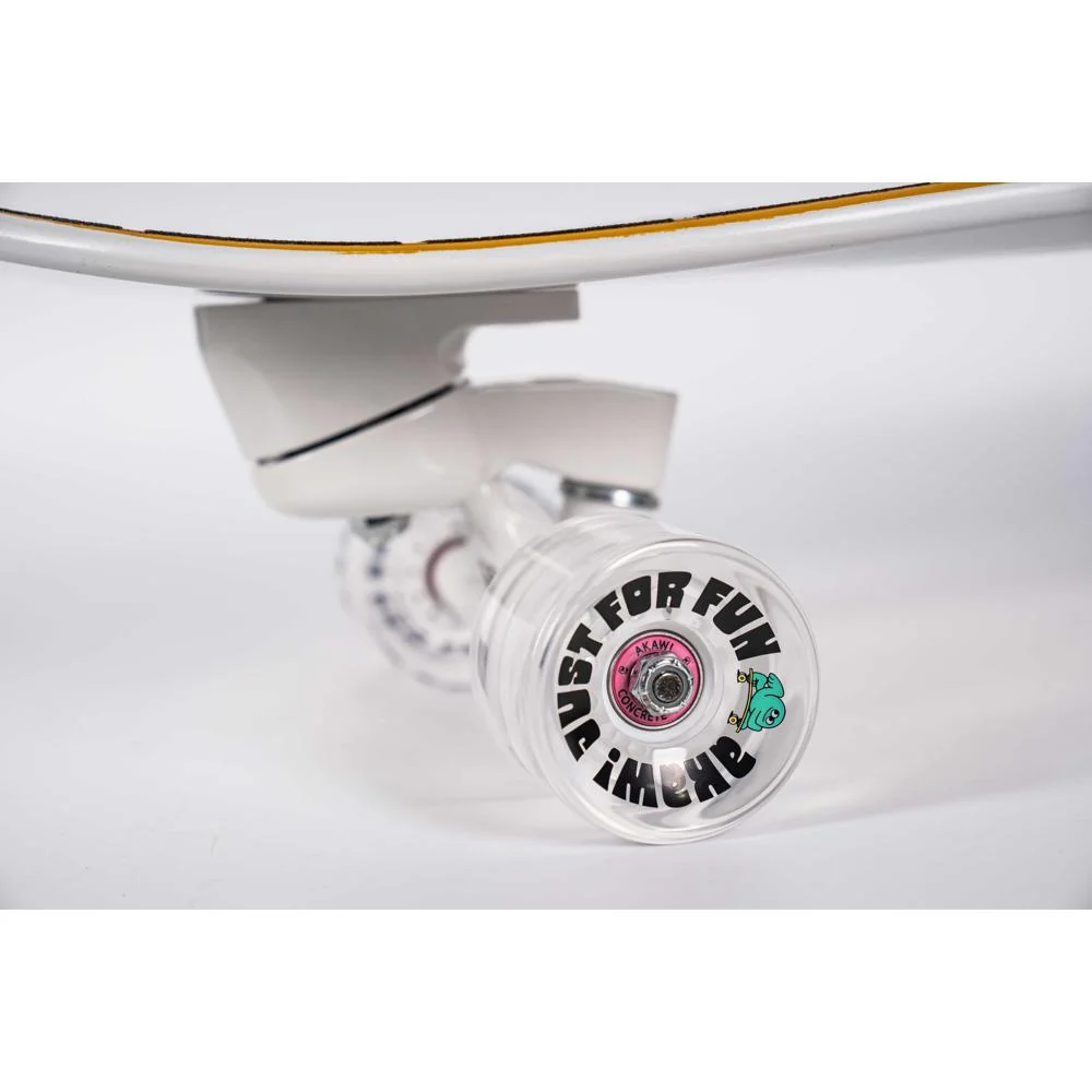 AKAW! Brickwave Yellow 31" Surfskate Longboard - Image 7