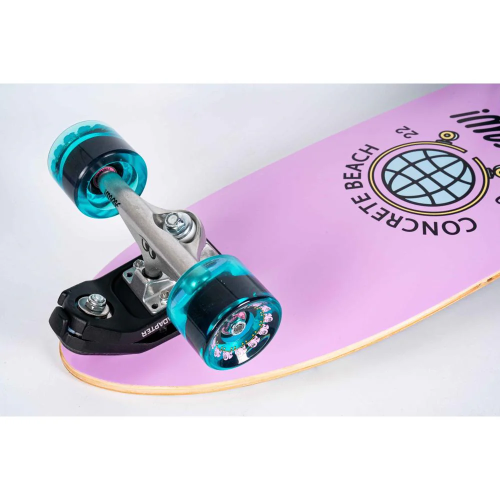 AKAW! Concrete Beach Pink 30" Surfskate Longboard - 2022 Inaugural Model - Image 4