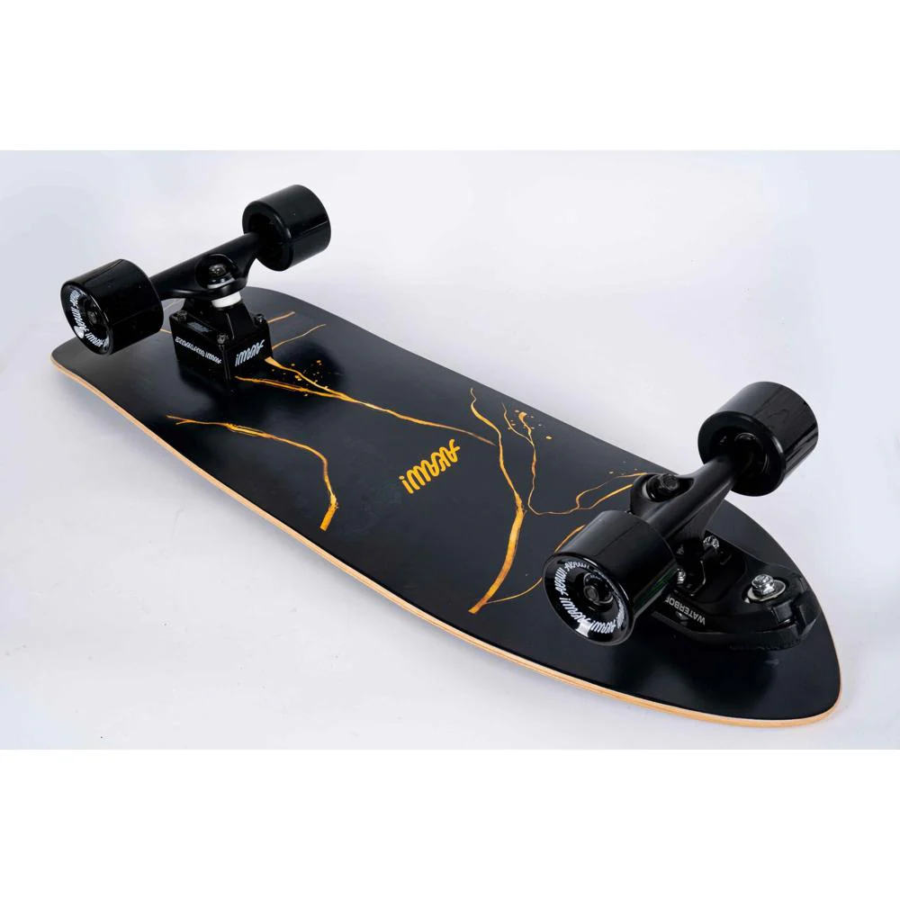 AKAW! Marble Wave Black 31" Surfskate Longboard - Image 4
