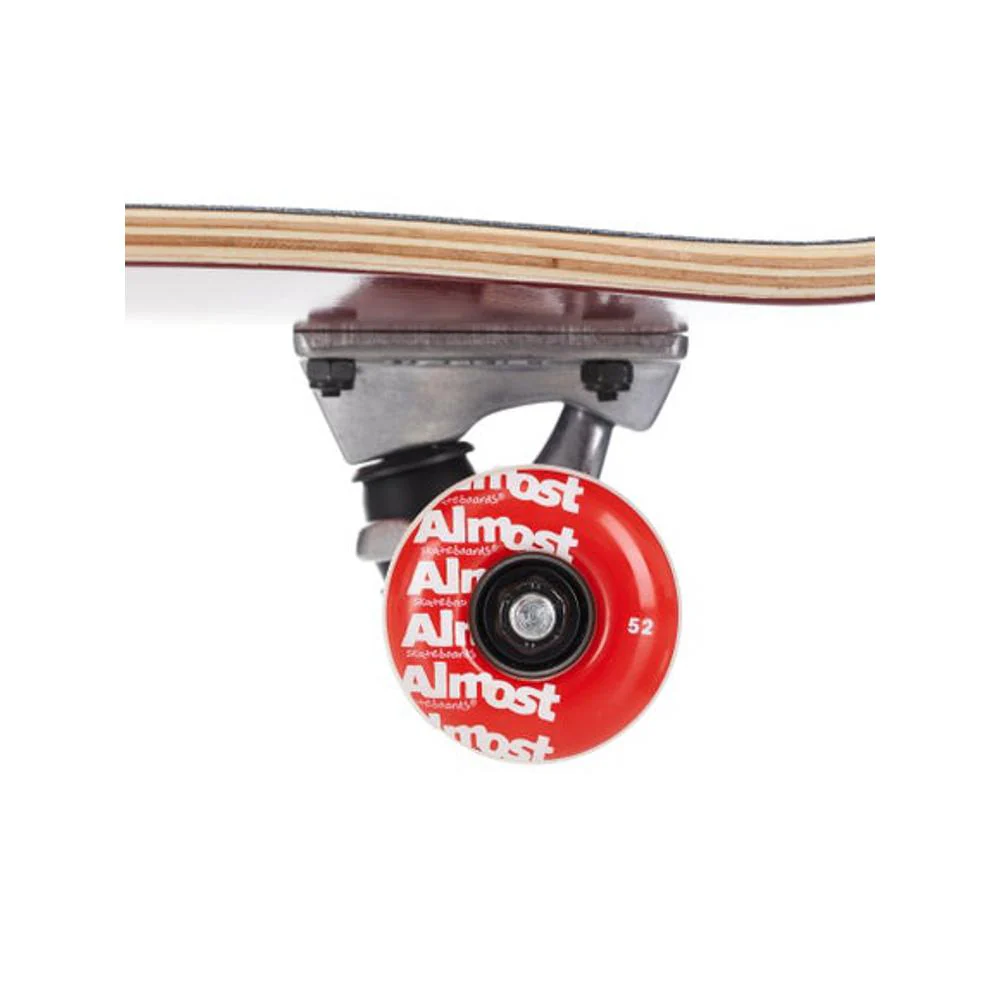 Almost Light Bright Red First Push 7.75" Complete Skateboard - Image 5
