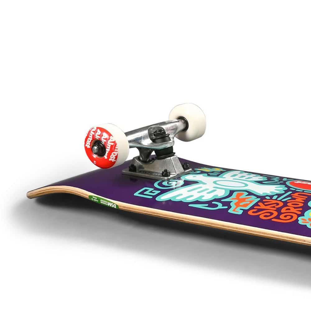 Almost Sky Skateistan Doodle Purple 7.875" Skateboard - Image 7