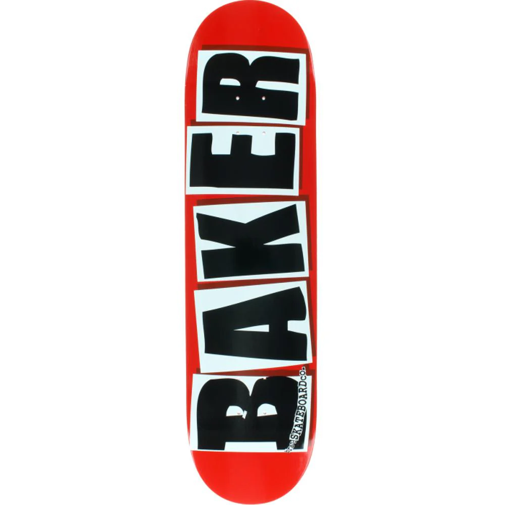Baker Brand Logo Red/Black 7.88" Skateboard Deck
