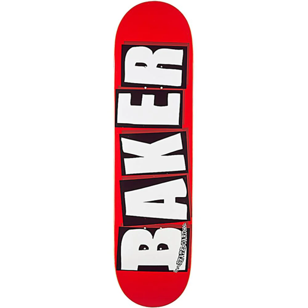 Baker Brand Logo Red/White 8.0" Skateboard Deck