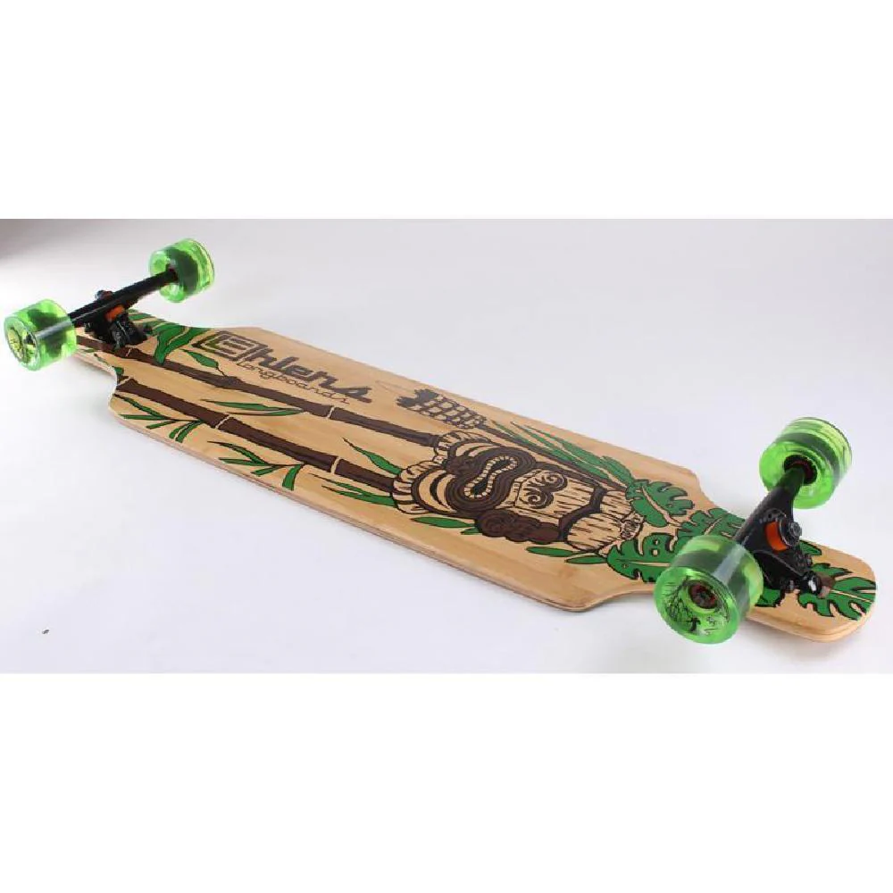 Bamboo Drop Through Tiki God 40" Longboard - Image 4