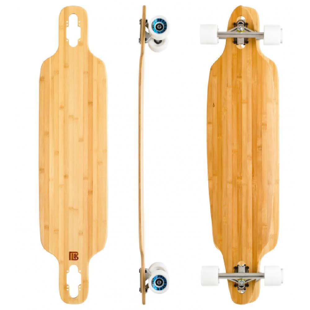 Bamboo Twin Tip Drop Through 40" Longboard