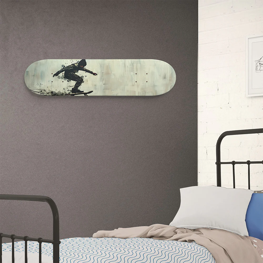Banksy Inspired Skater Speed- 8.25" Skateboard or Wall Art - Image 4