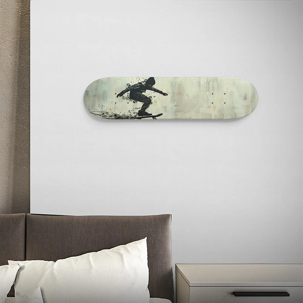 Banksy Inspired Skater Speed- 8.25" Skateboard or Wall Art - Image 5