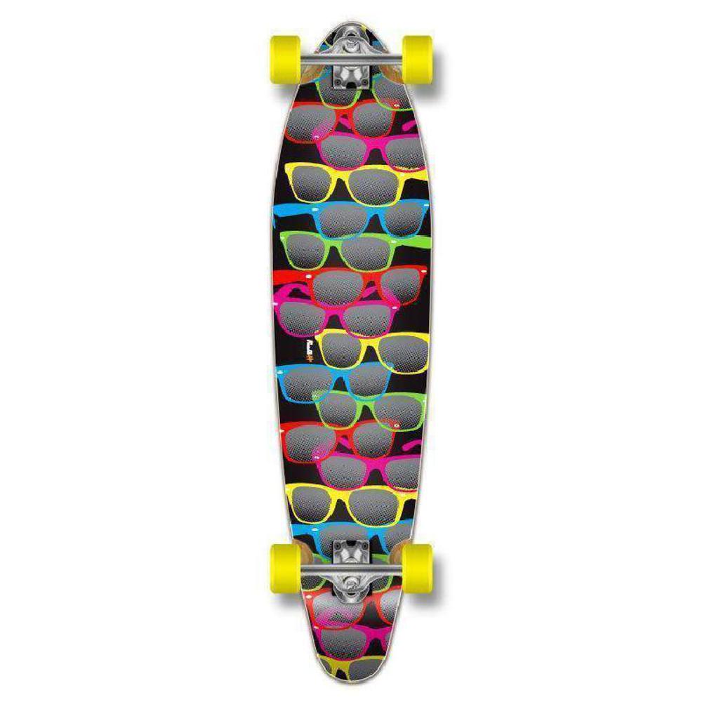Black Shades 40" Kicktail Longboard from Punked