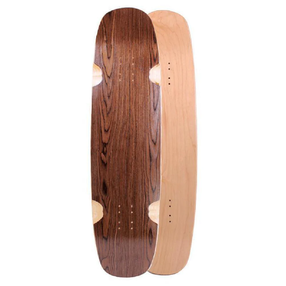 Custom Blank Double Kicktail Topmount Dark Walnut 36" Longboard