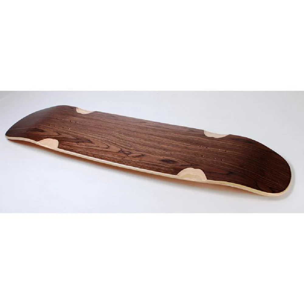 Custom Blank Double Kicktail Topmount Dark Walnut 36" Longboard - Image 2