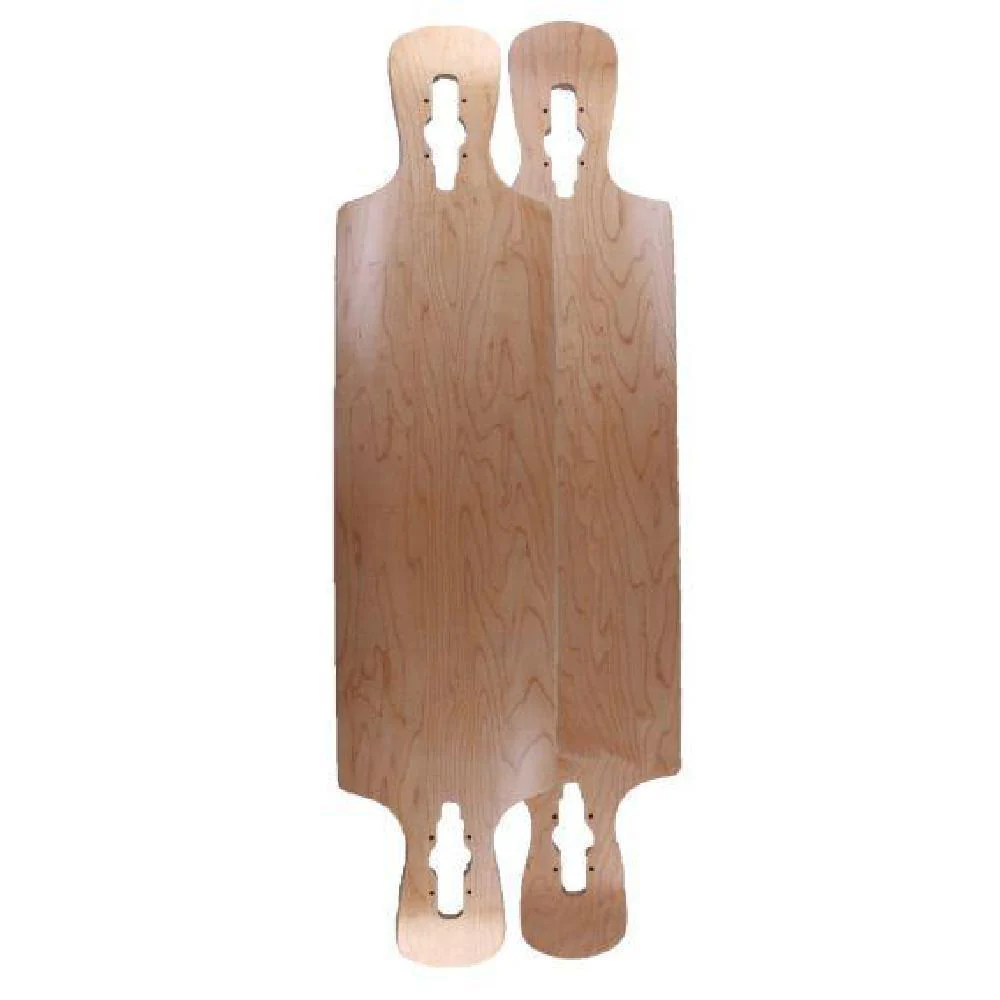 Blank Drop Through Double Kick 42" Longboard Deck