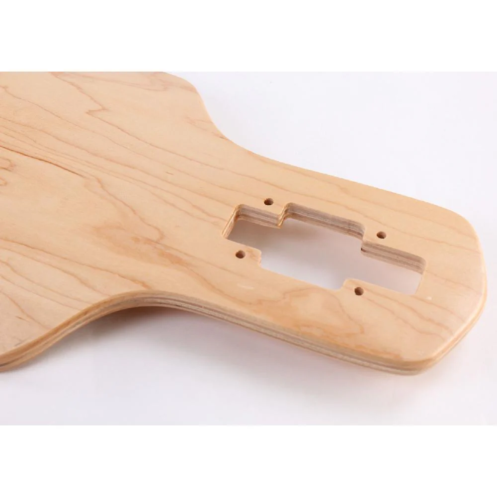 Blank Drop Through Natural 39 inches Longboard Deck - Image 2