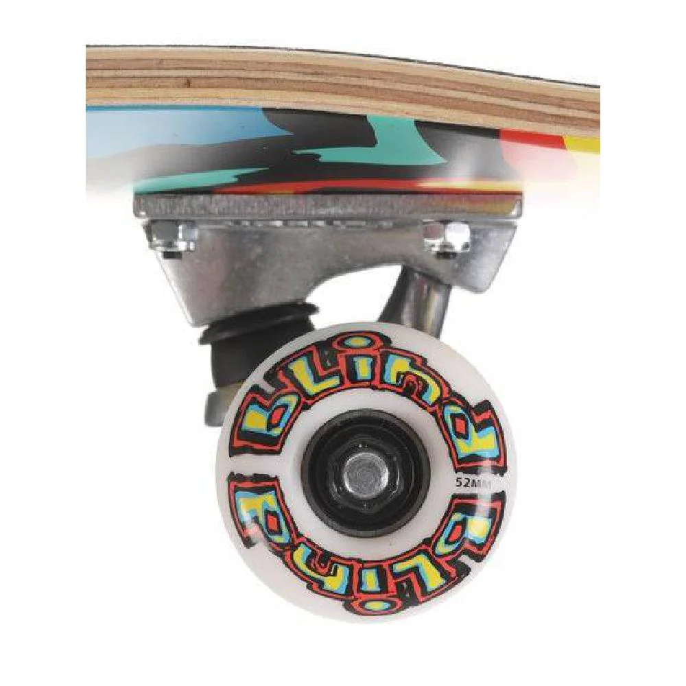 Blind Matte OG Logo Bright Red/Teal 7.75" Skateboard - Image 5