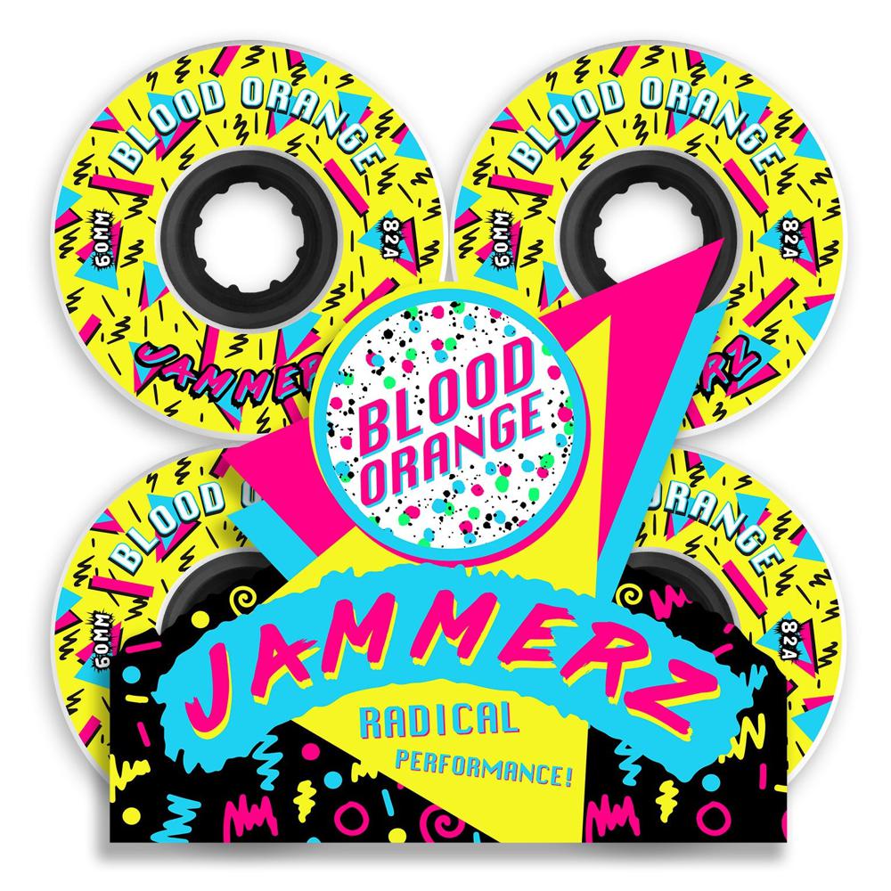 Blood Orange Jammerz 60mm/82A Skateboard Wheels | set of 4 - Image 3