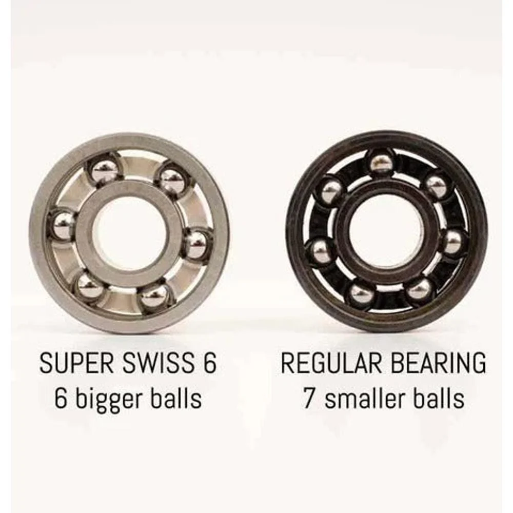 Bones Super Swiss 6 Ball Skateboard Longboard Bearings - Image 6
