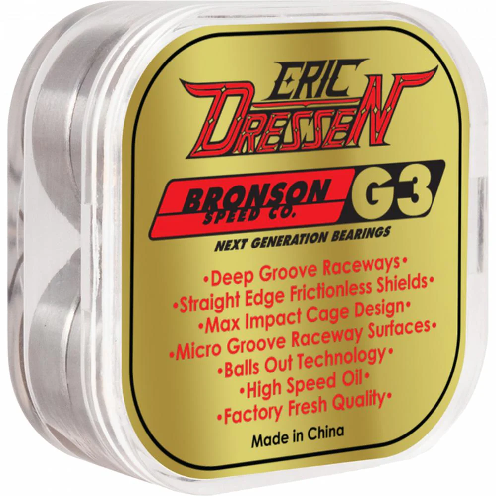 Bronson G3 Eric Dressen Skateboard Longboard Bearings - Image 3