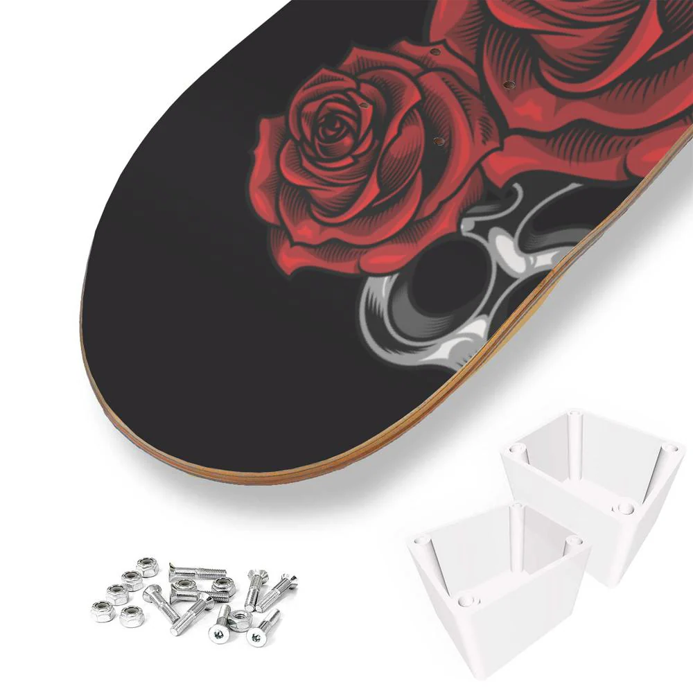 Calavera Catrina Poker King Queen Skateboard Wall Art - Image 5