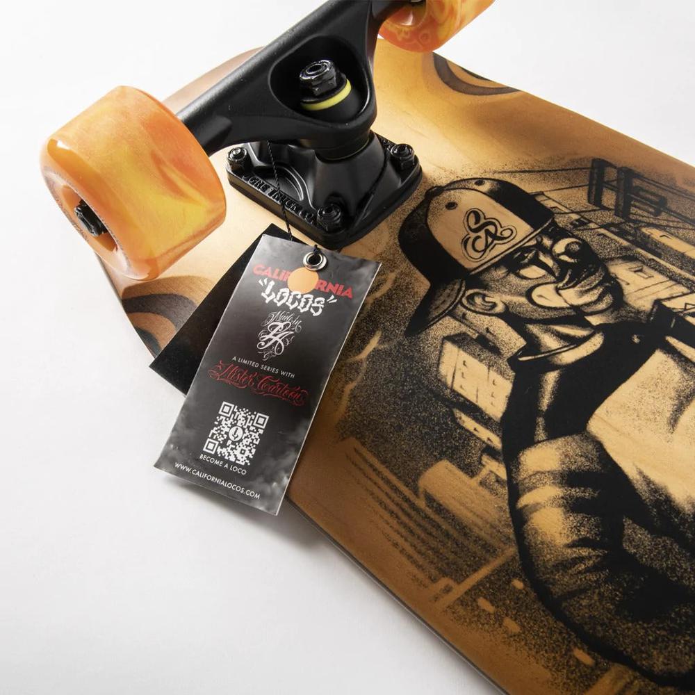 California Locos Beat Box X Mister Cartoon 29" Cruiser Longboard - Image 5