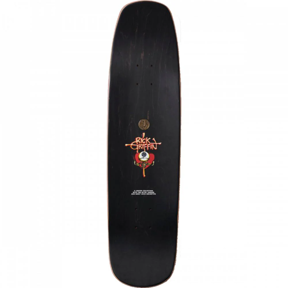 California Locos Rick Griffin Surfing Eyeball 32”  Longboard Deck - Image 2