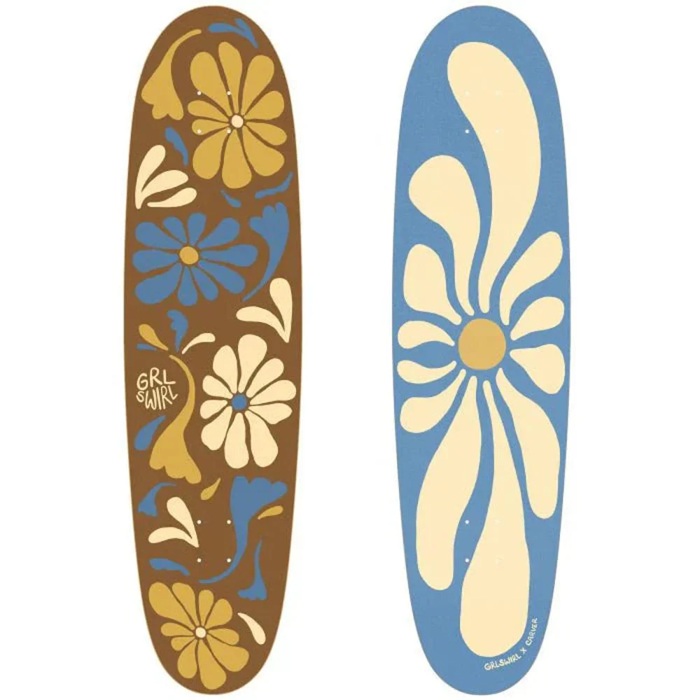 Carver GrlSwirl Longswirl 38" Surfskate Longboard Deck