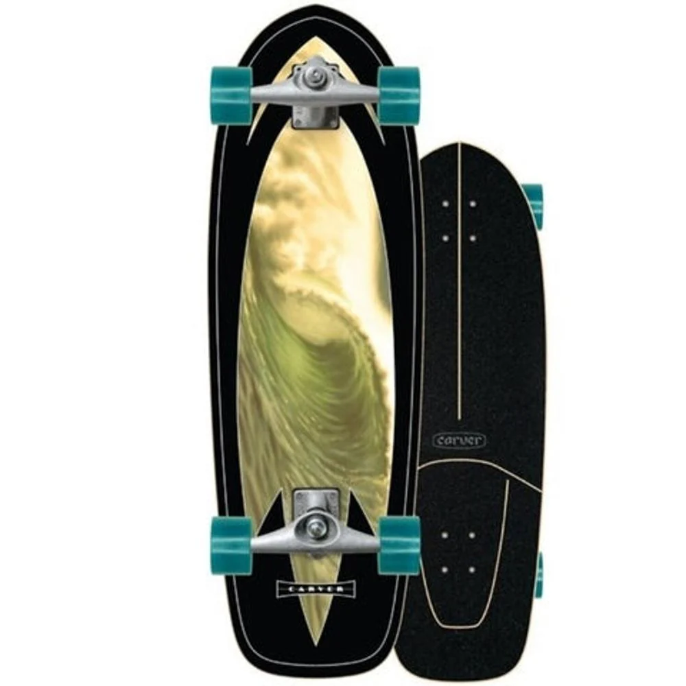 Carver Super Slab 31″ Surfskate with Raw CX (V1) Trucks