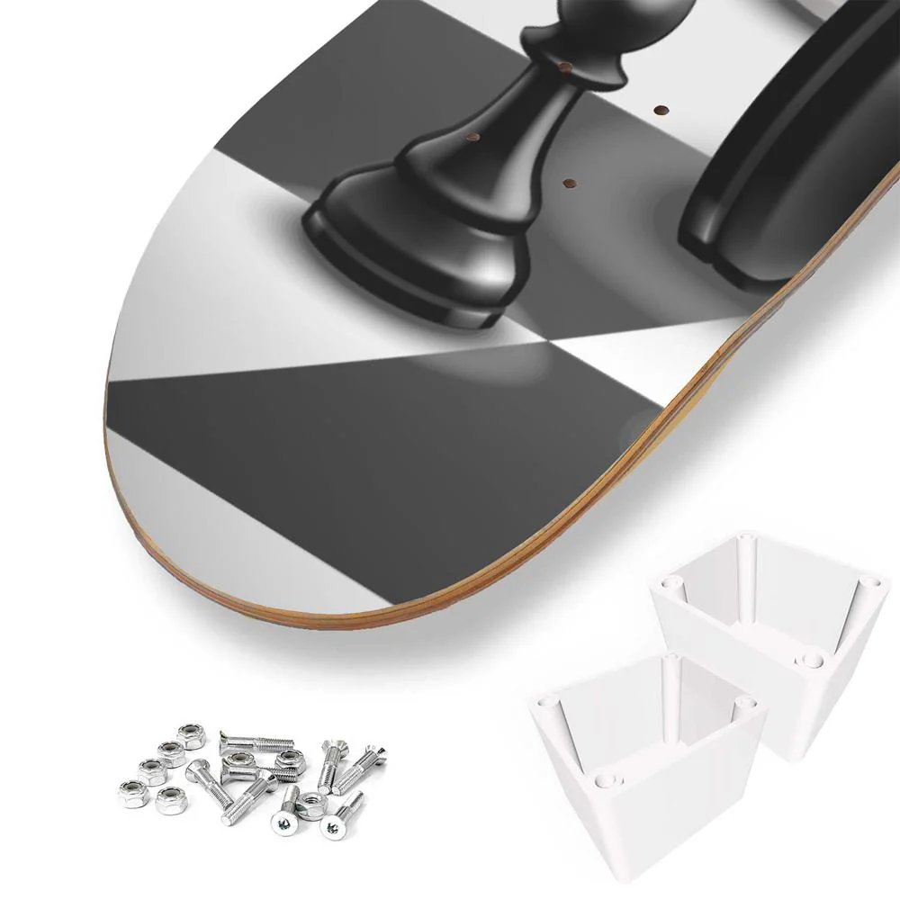 Chess Pieces Skateboard Wall Art - Image 5