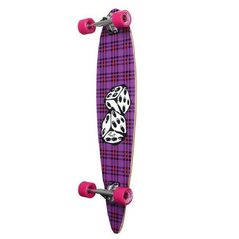 Dice Pintail Longboard 40 inch from Punked - Complete - Image 3