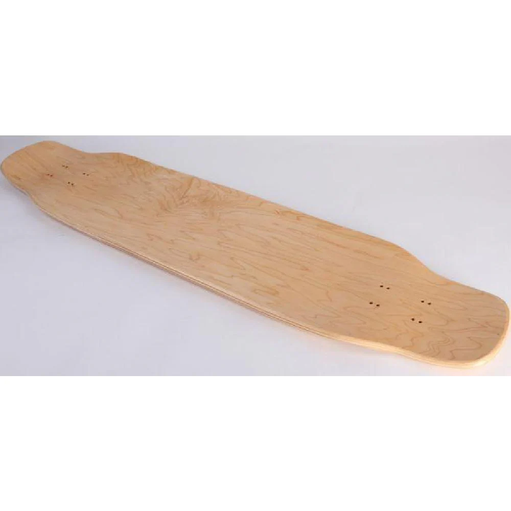 Customized Double Kicktail Topmount 39" Natural Longboard - Image 2