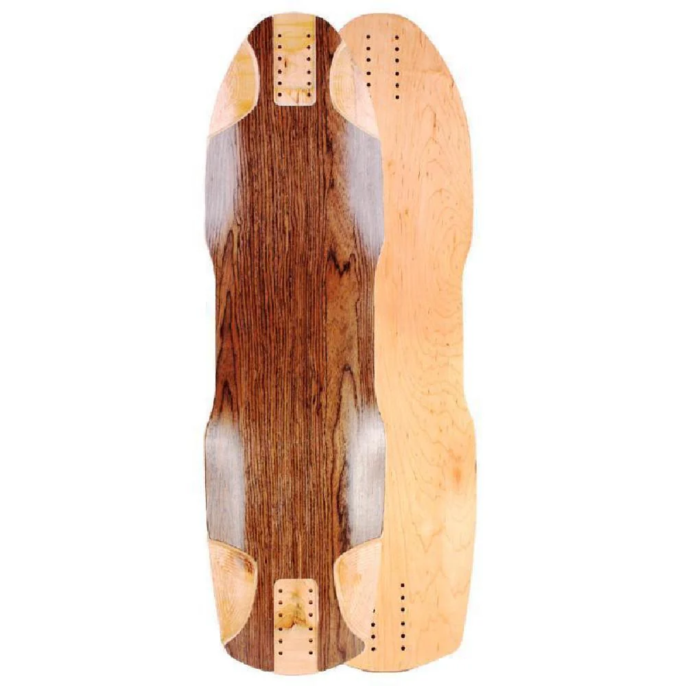 Downhill Kicktail Blank Dark Walnut 36" Longboard Deck
