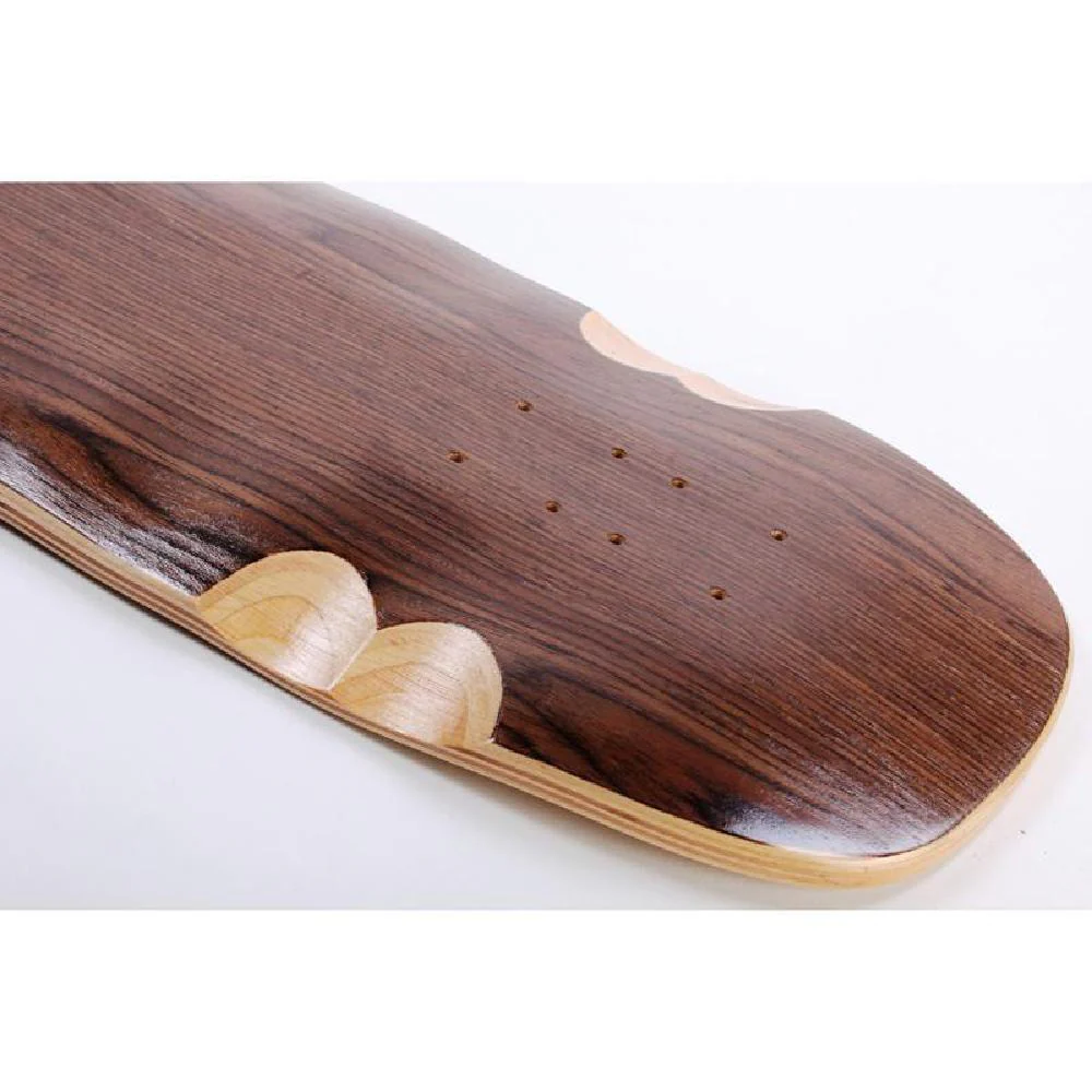 Downhill Kicktail Blank Topmount Dark Walnut 36" Longboard Deck - Image 5