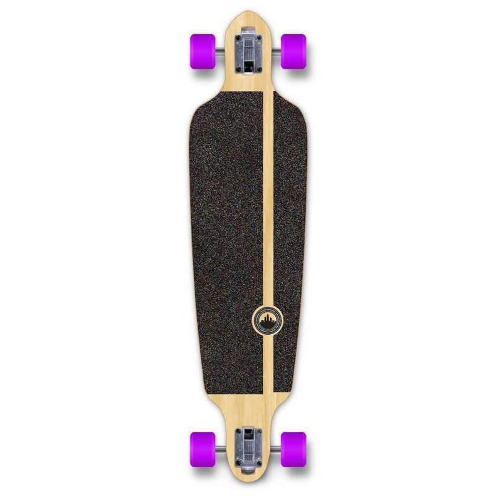 Drop Through Longboard Geometric Purple 41" Graphic from Punked - Image 3