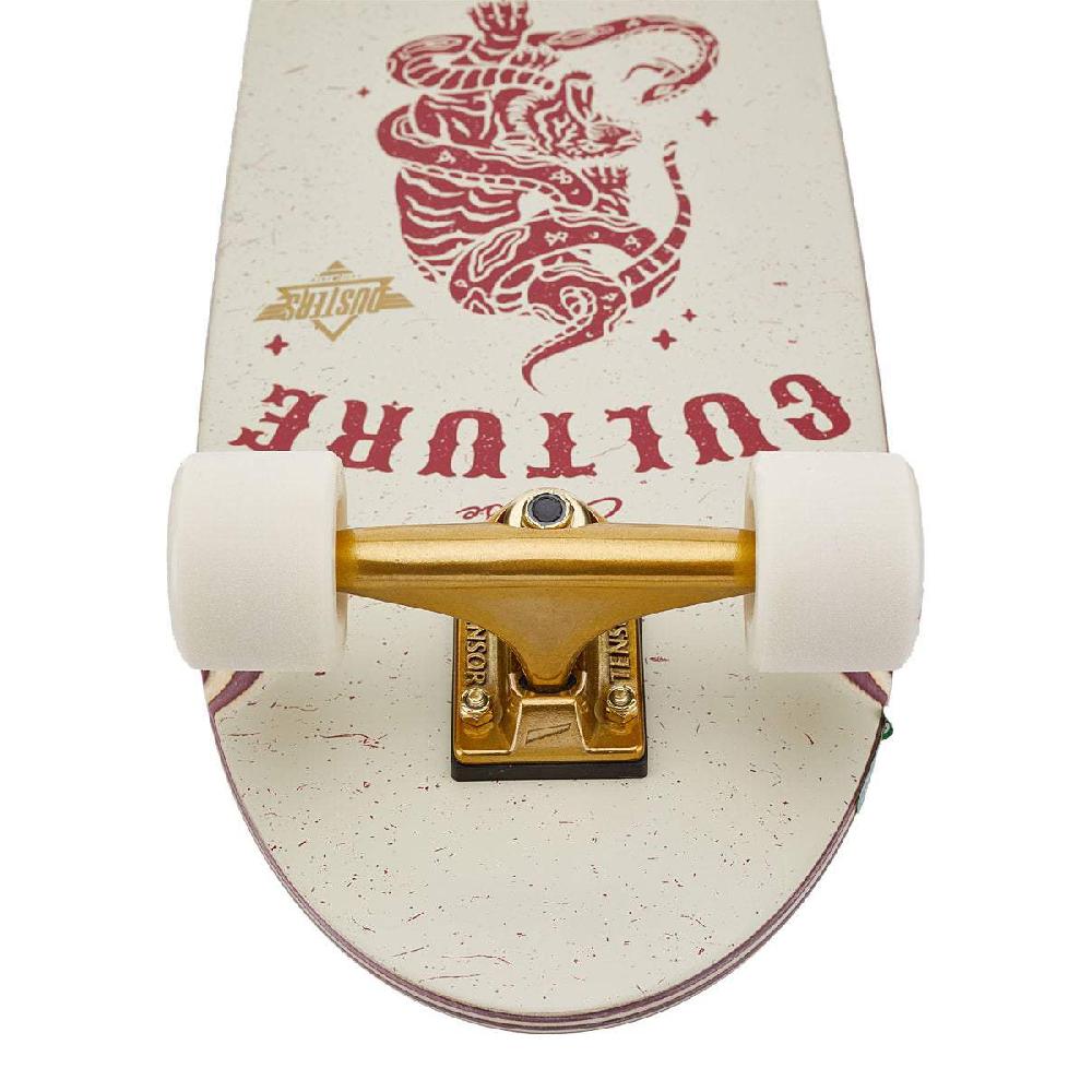 Dusters Culture in Red and White - 29.5" Cruiser Longboard - Image 5