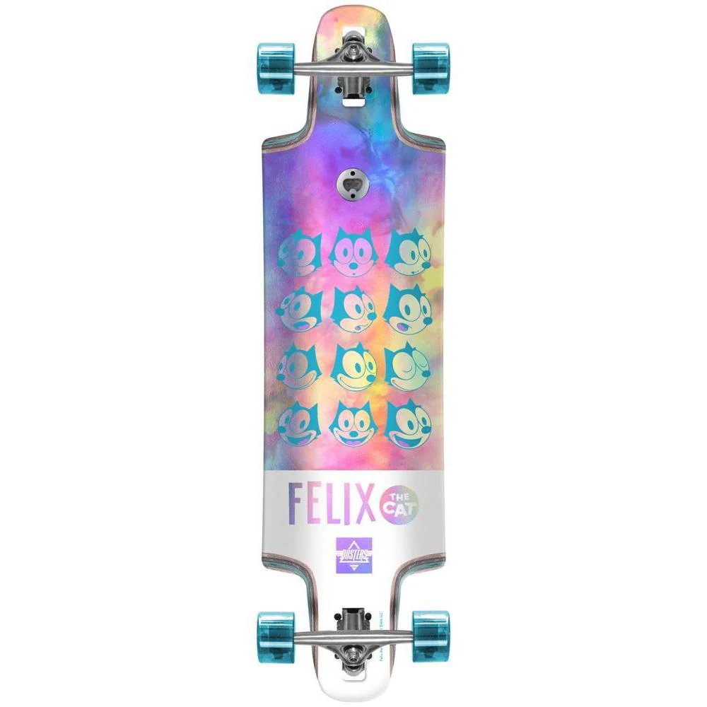 Dusters Felix the Cat Chrome 36" Drop Through Longboard