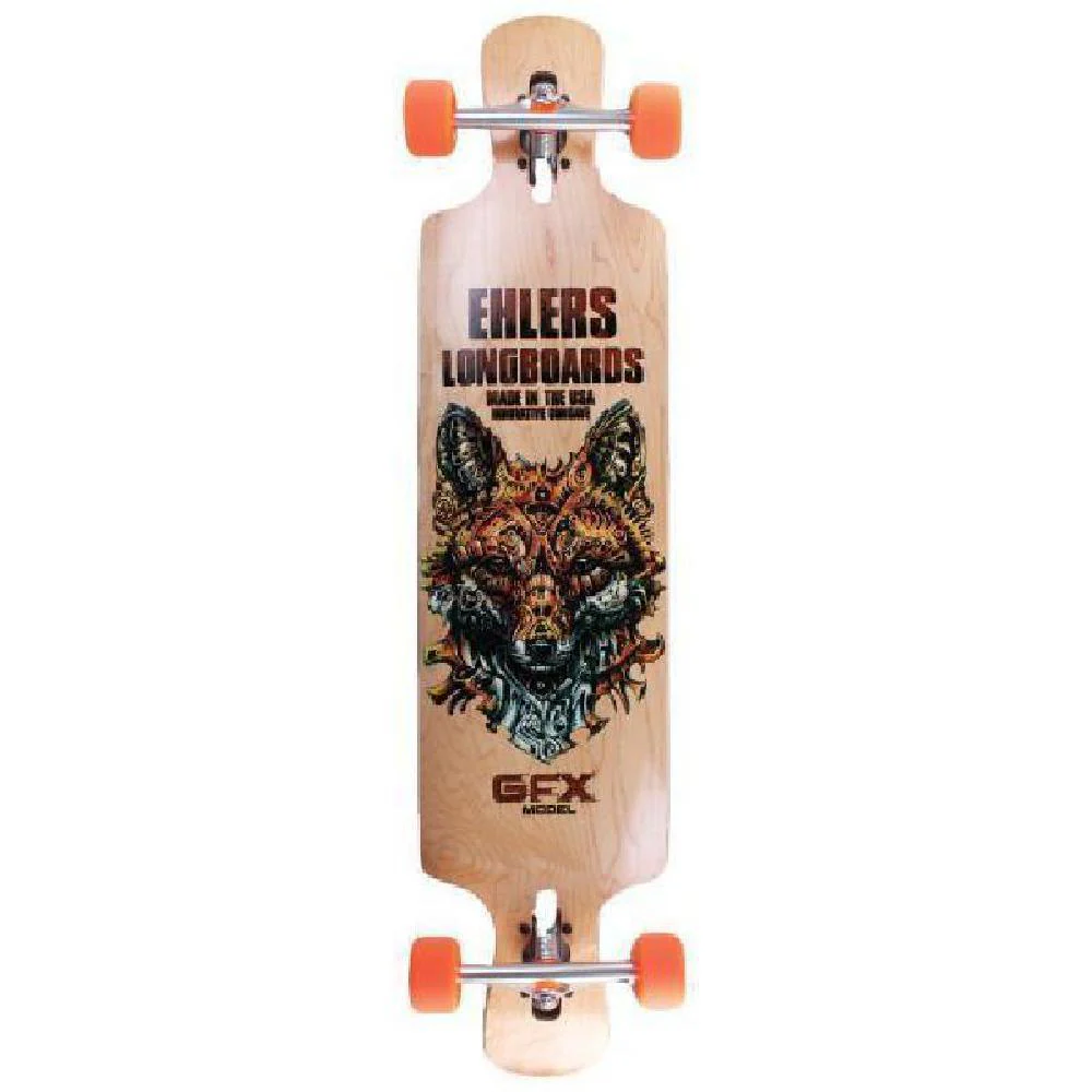 Custom GFX Fox 42" Drop Through Cruising Longboard - Image 4