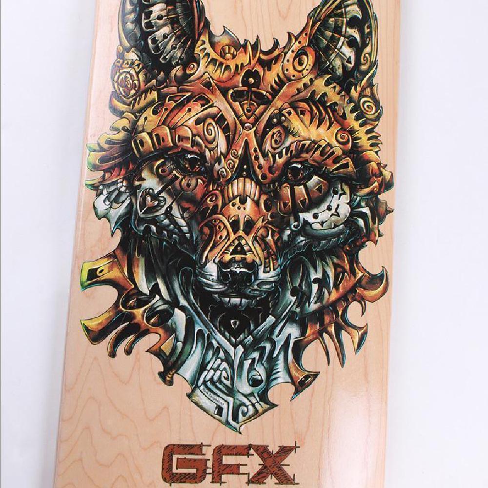 Custom GFX Fox 42" Drop Through Cruising Longboard - Image 5