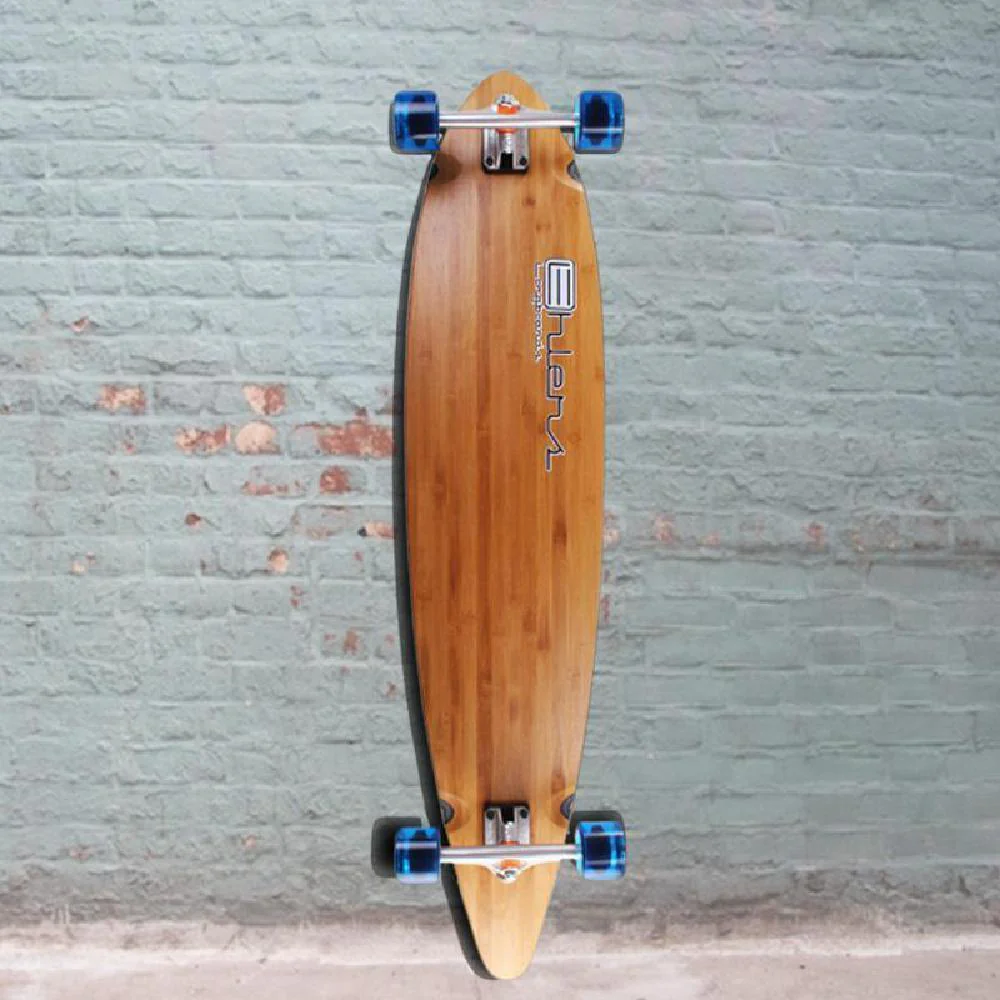 Ehlers Logo 44" Bamboo Pintail Cruiser Longboard Complete - Image 2