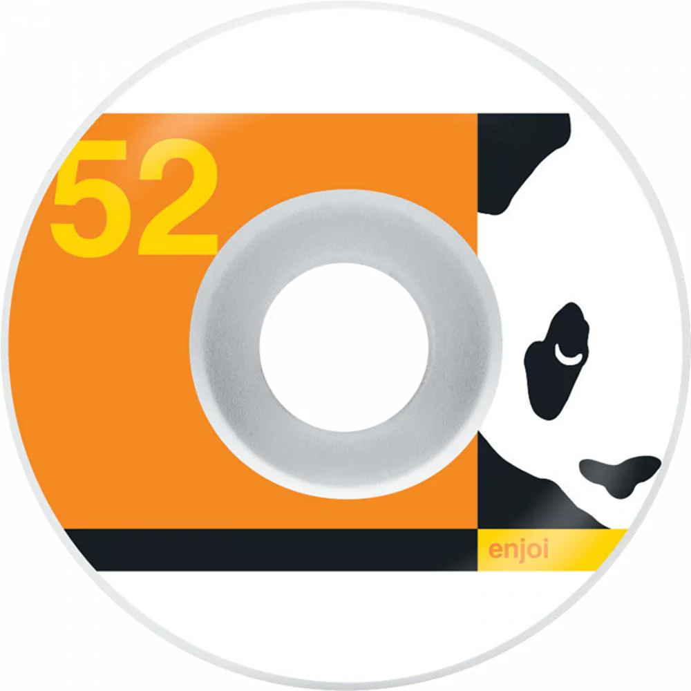Enjoi Box Panda 52mm White/Orange Wheels