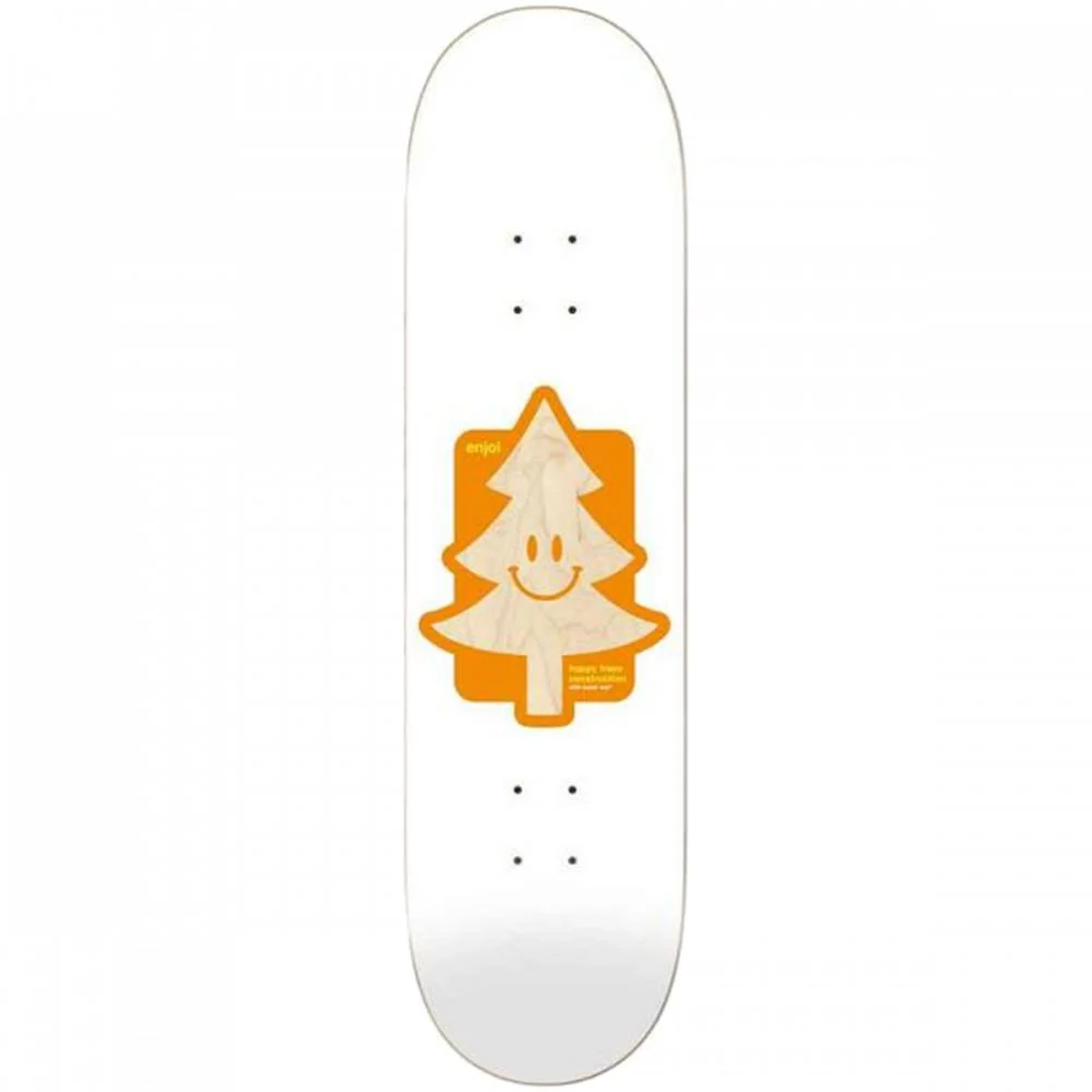 Enjoi Happy Tree 8.25 White Supersap Skateboard Deck