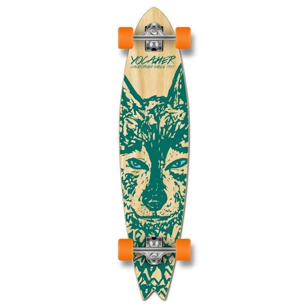 Fishtail Longboard 40 inch Wolf from Punked - Complete