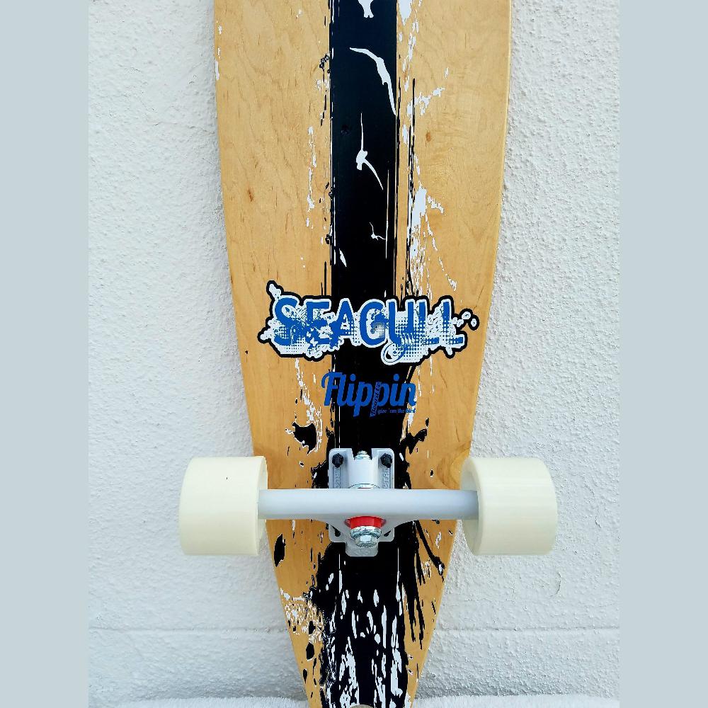 Flippin Seagull Fishtail Longboard Complete Cruiser Skateboard - Image 2