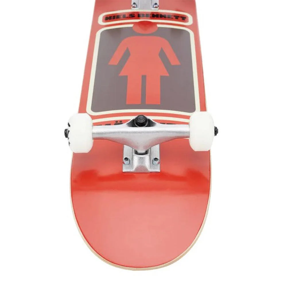 Girl Bennett 93 Til 7.87" Skateboard in Red - Image 4