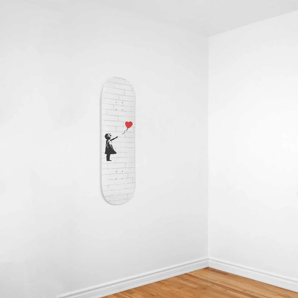 Girl With a Balloon Banksy Graffiti | Skateboard Wall Art, Mural & Skate Deck Art | Home Decor | Wall Decor - Image 3