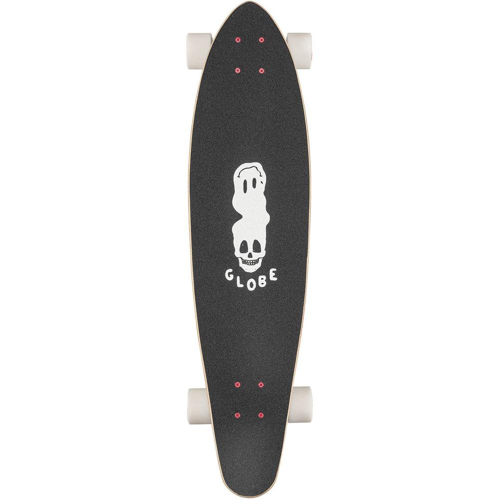 Globe Bells Black/White/Red 34" Kicktail Longboard - Image 4