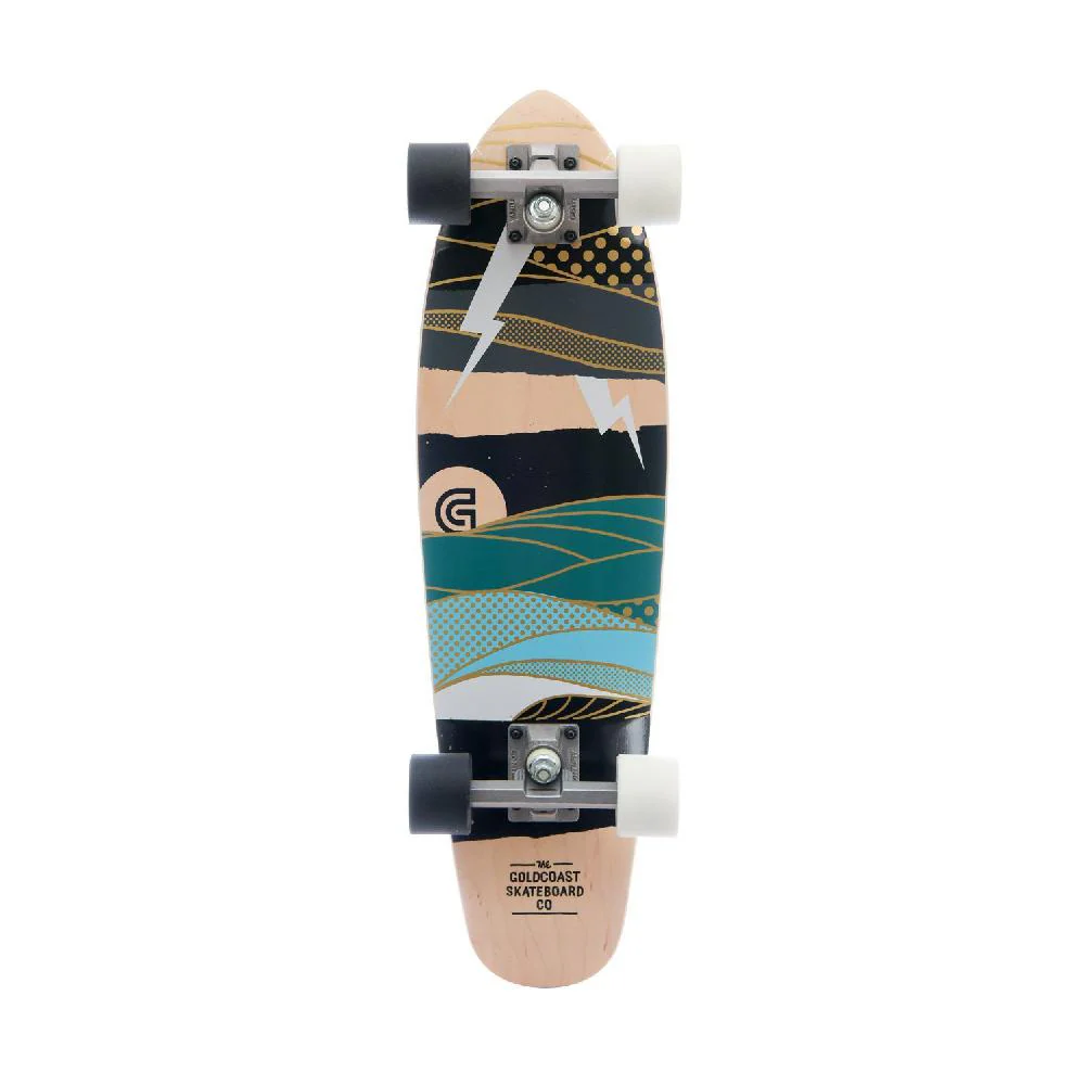 GoldCoast 27" Salvo Cruiser Longboard Skateboard with Kicktail