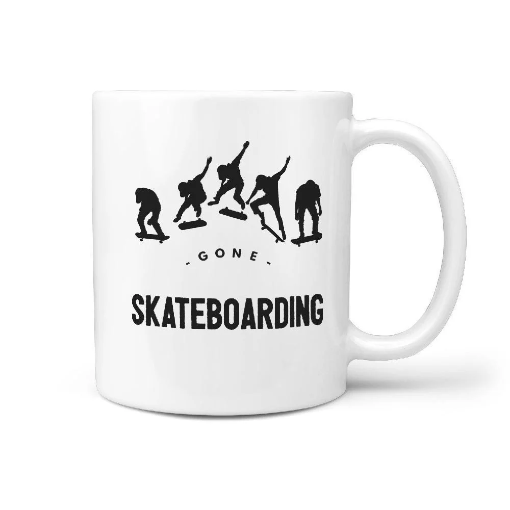 Gone Skateboarding Coffee Mug | Gift Idea for skater skateboarder