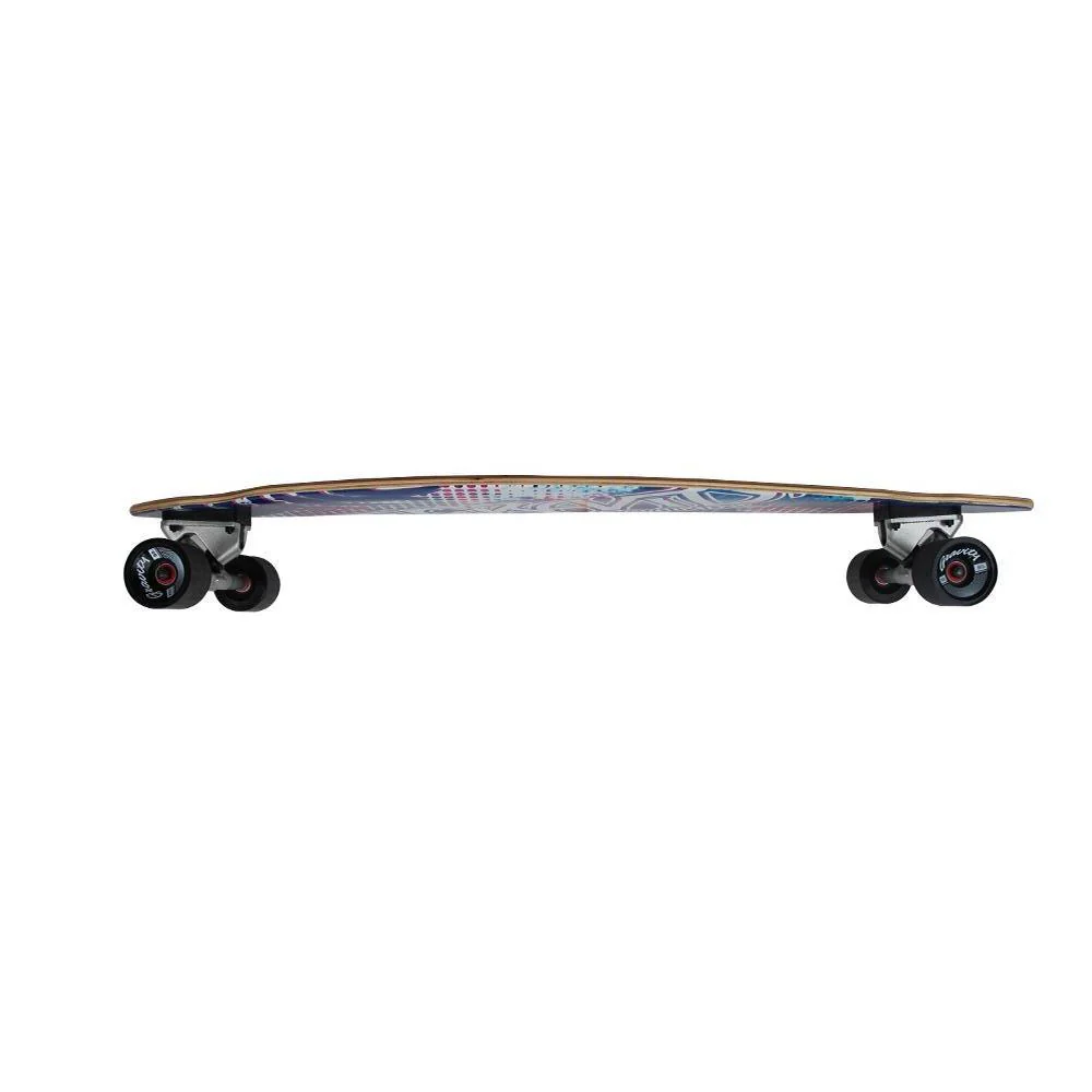 Gravity Flower Theme Logo 40" Pintail Longboard - Image 4