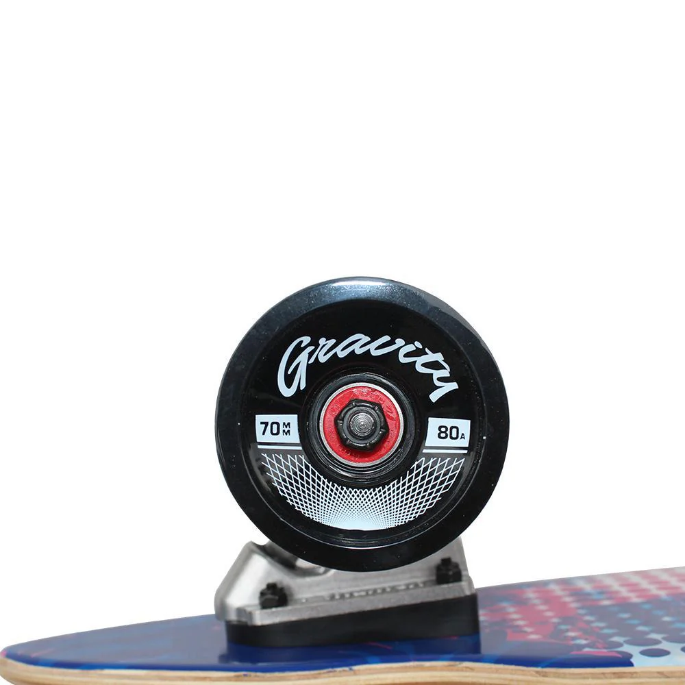Gravity Flower Theme Logo 40" Pintail Longboard - Image 5