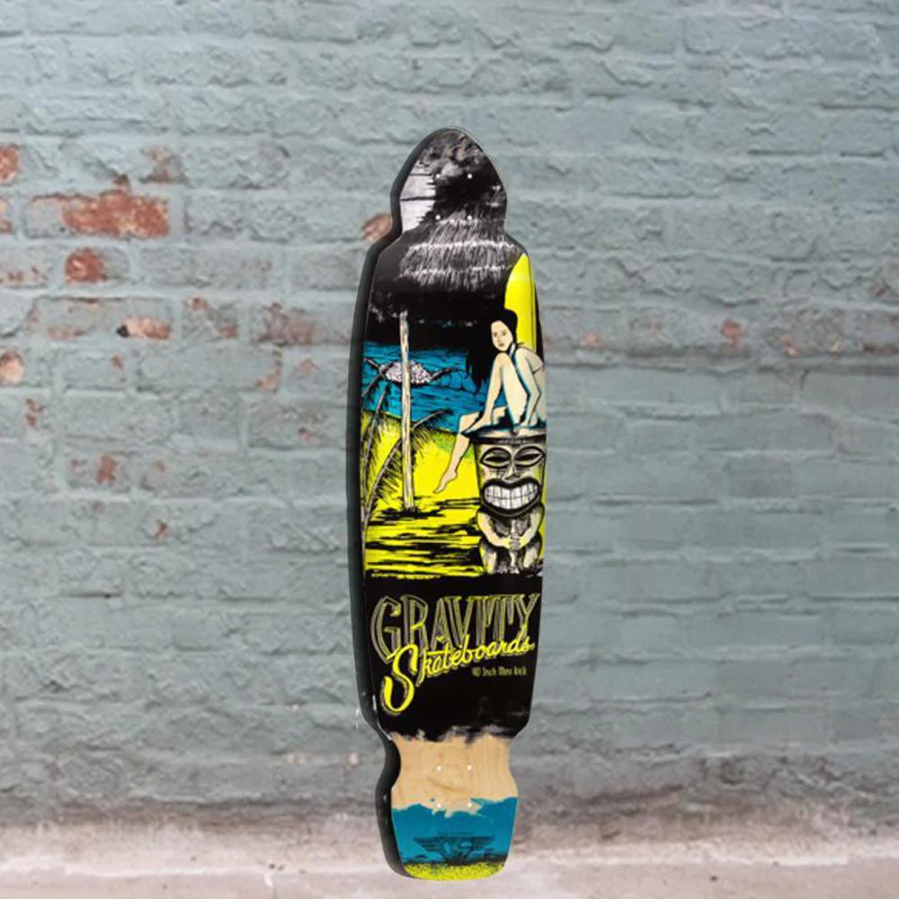 Gravity Mini Kick 40" Mai Tai Yellow Longboard Deck