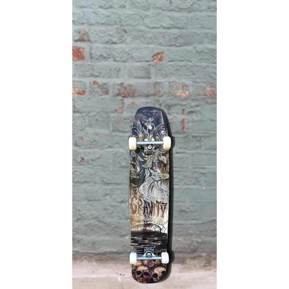 Gravity Pro Series 40" Brad Edwards Skull Beach Longboard - Complete - Image 6