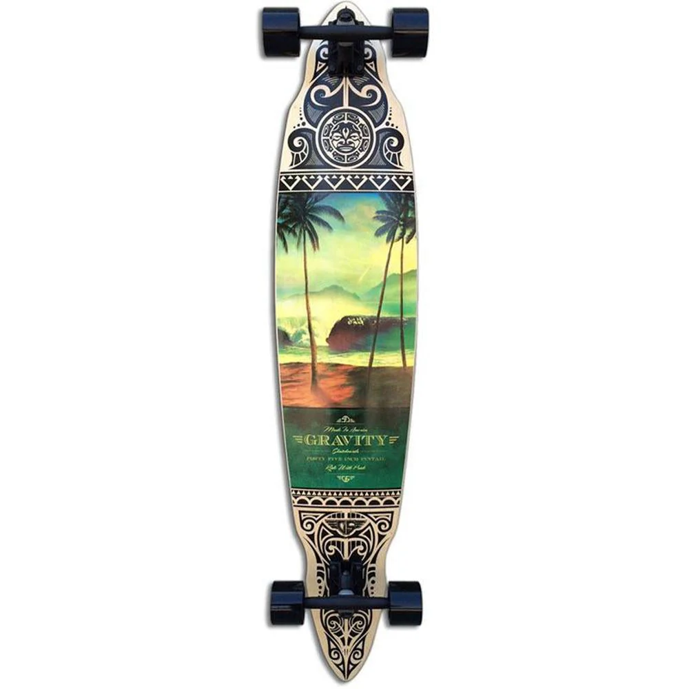 Gravity Tres Palmas 45" Pintail Longboard  - Complete - Image 4